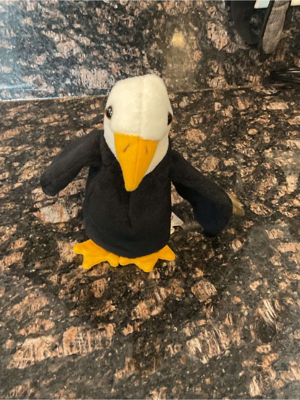 Plush Bald Eagle Bird Toy - TY beanie baby